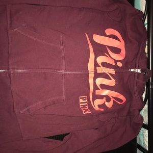 PINK zip up sweatshirt